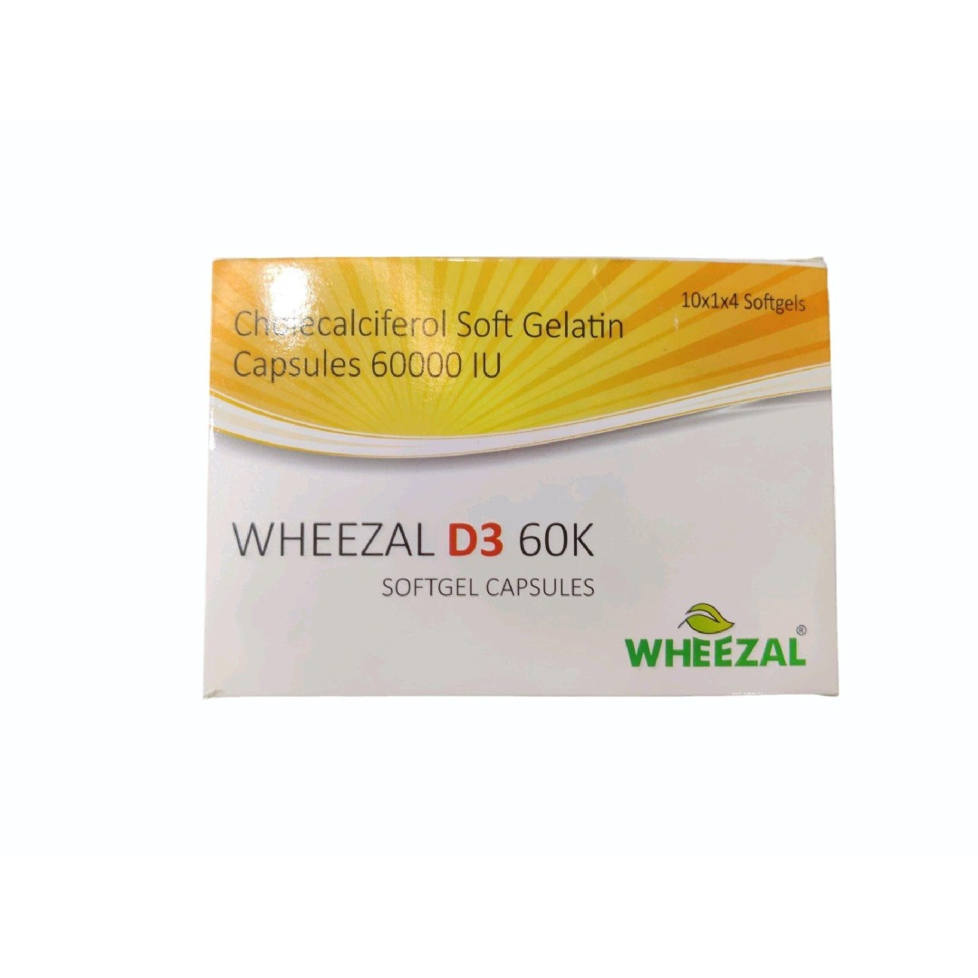 Wheezal D3 60k Softgel Capsule